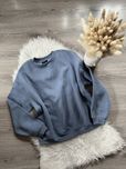 Bluza House niebieska basic gładka treningowa oversize sportowa L