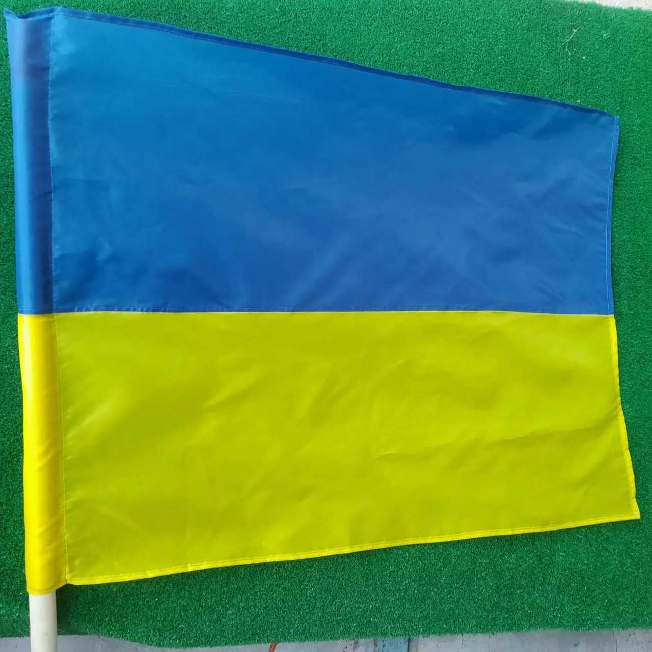 Прапор України флаг Ураины 90см на 150см нейлон карман