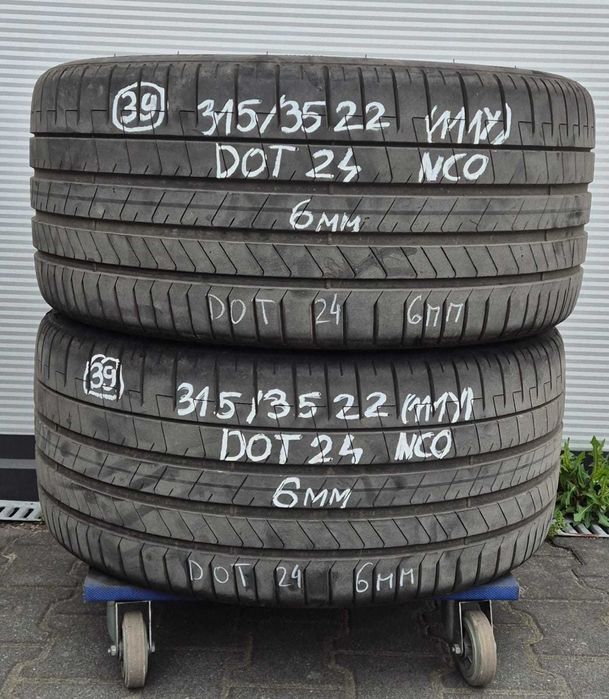 2x Pirelli P Zero PZ4 315/35ZR22 111Y XL NC0 Porsche