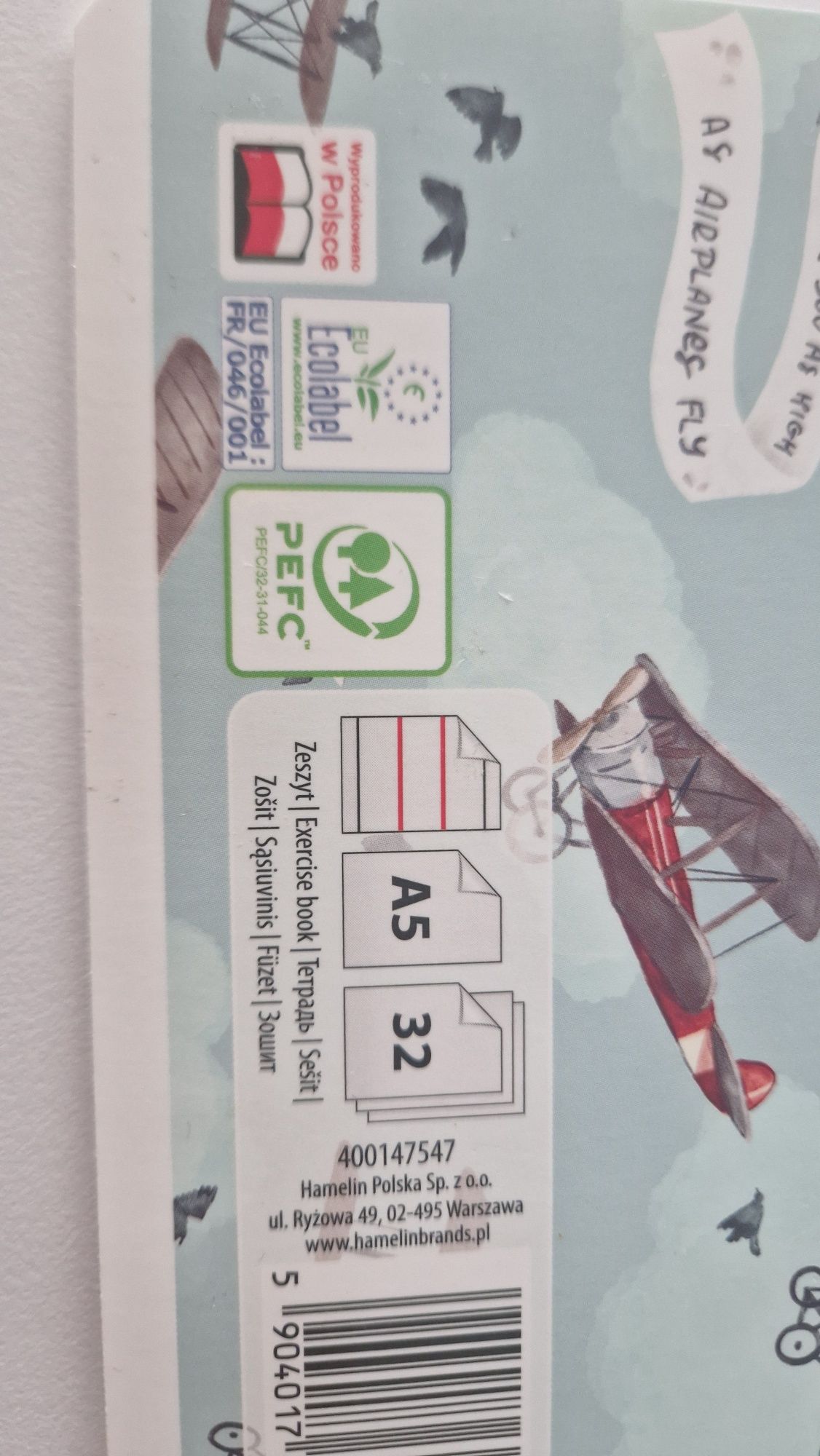 Zestaw 5 zeszytów A5 32 kartki