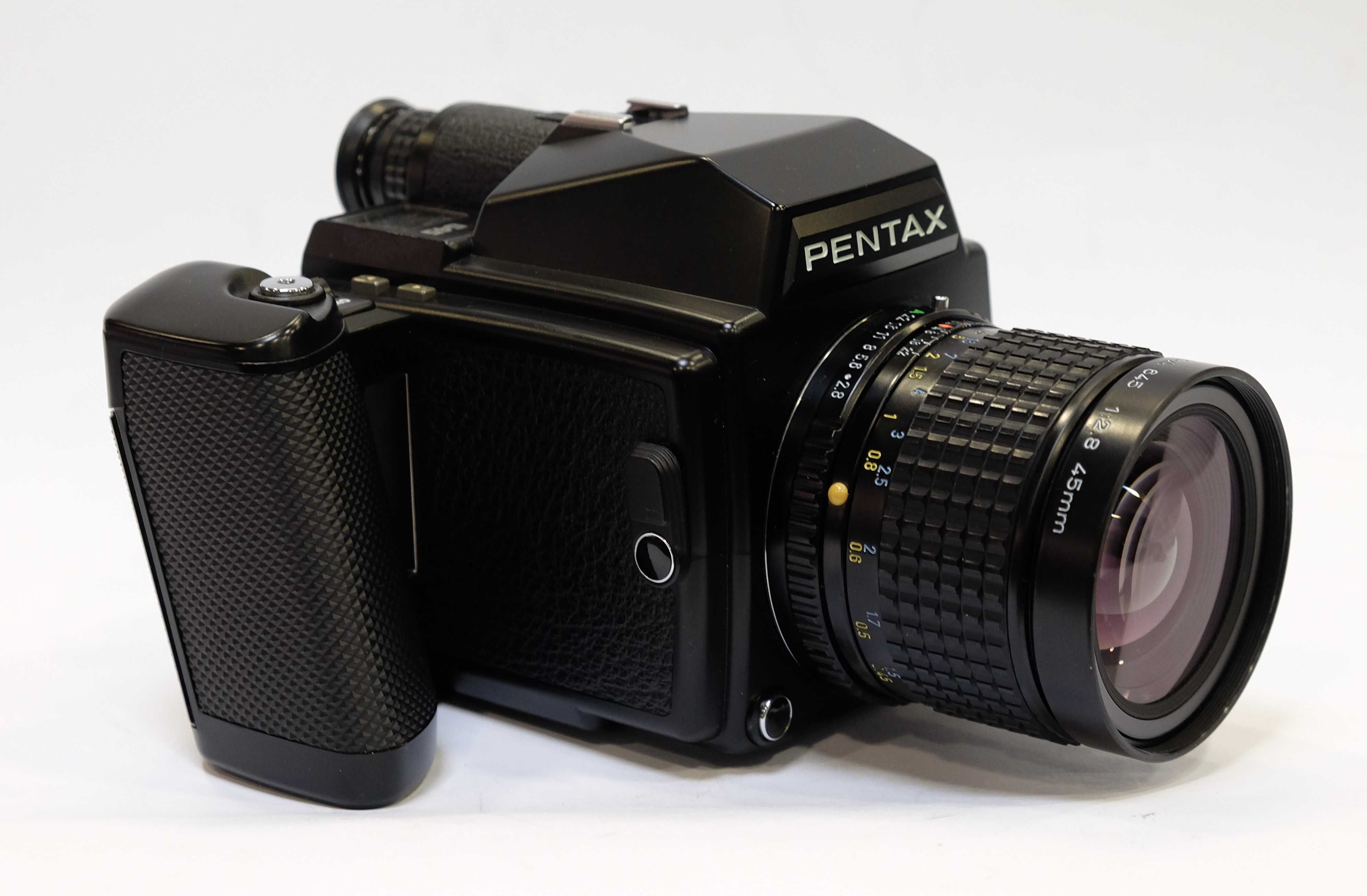 Aparat Pentax 645-średnioformatowy analogowy + 2 obiektywy. GWARANCJA!
