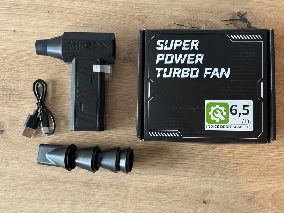 Przenośna dmuchawa wentylator turbinowy USB-C