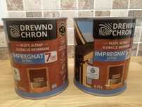 Drewno chron impregnat, ciemny orzech, 2 puszki 0,75l