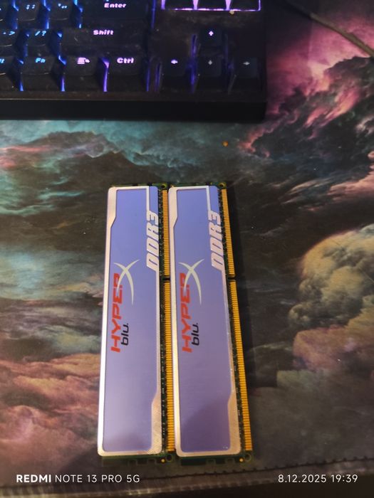 Pamięć ram 2x4gb DDR3 1600mhz