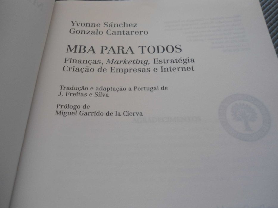 MBA  para todos de yvonne Sánchez e Gonzalo Cantarero