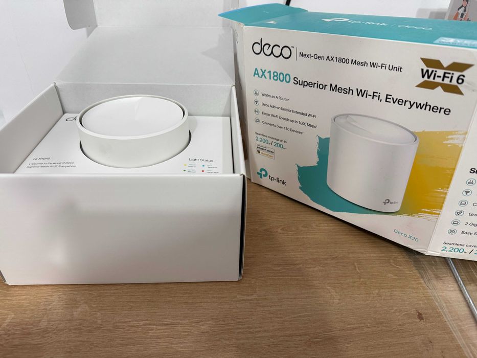 Router TP-LINK Deco X20 (AX1800) 2.4 / 5 GHz (DualBand), Wi-Fi Mesh
