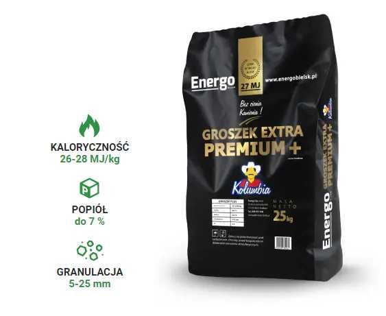 Ekogroszek energo PREMIUM +  workowany groszek