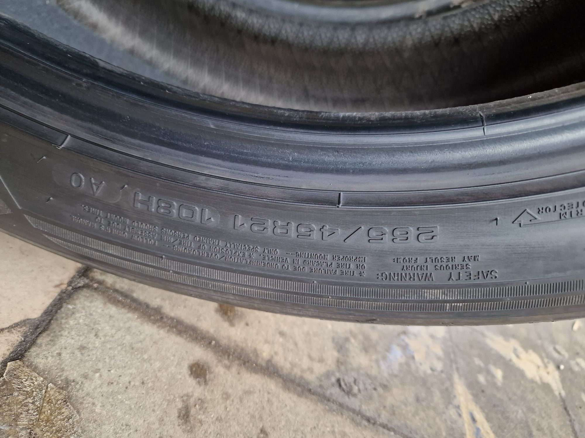 Пара летних шин 265/45 R21 Goodyear
