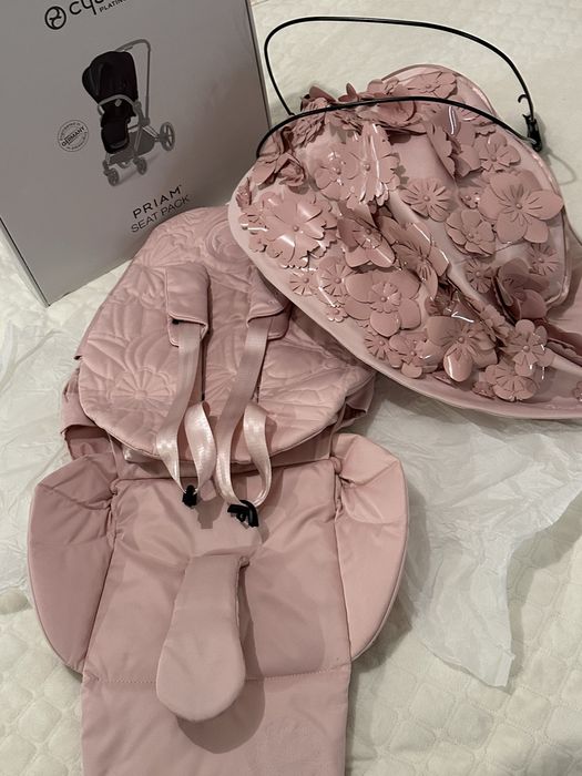Cybex Priam 4.0 Simply Flowers Pink — НОВА, рідкісна в Україні тканина