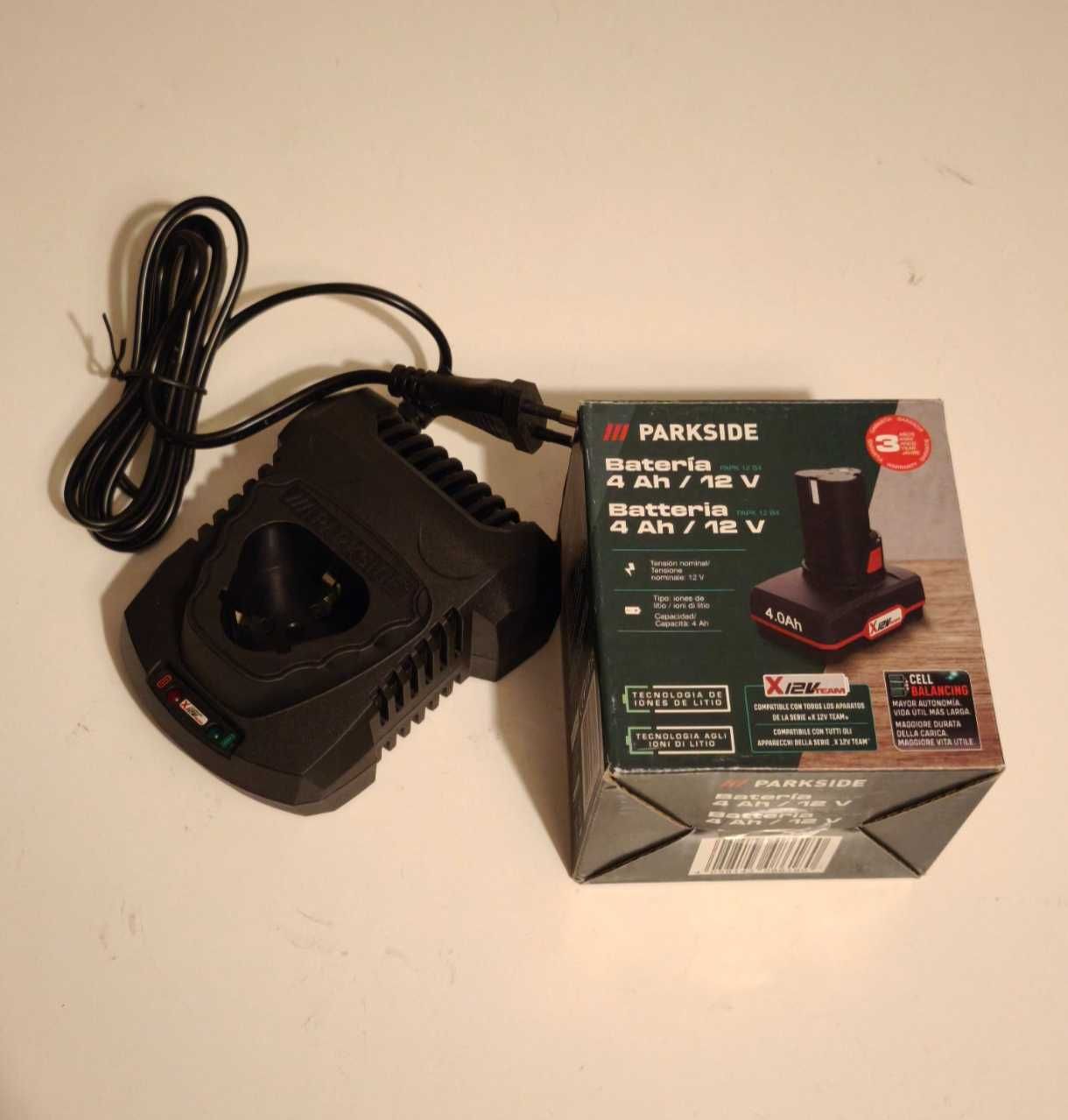 Bateria 12v 4.0Ah com carregador Parkside