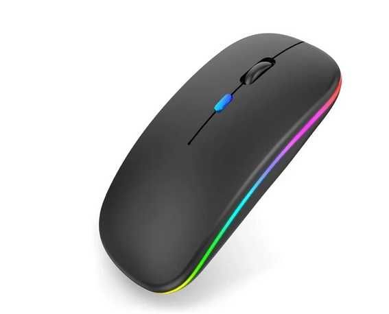 АКЦІЯ! Бездротова акумуляторна RGB мишка, Bluetooth 5.2WiFi 2.4GHz