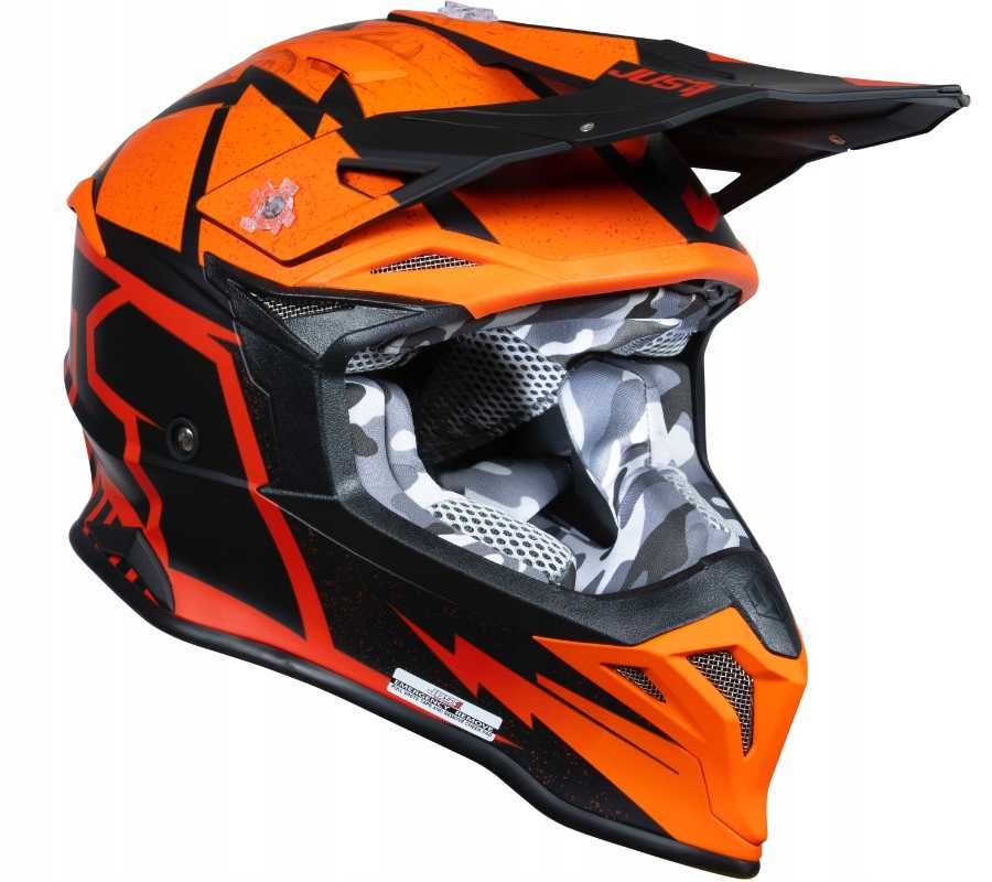 Kask kaski motocyklowy Cross Quad Motor S M L XL z homologacją POŁYSK