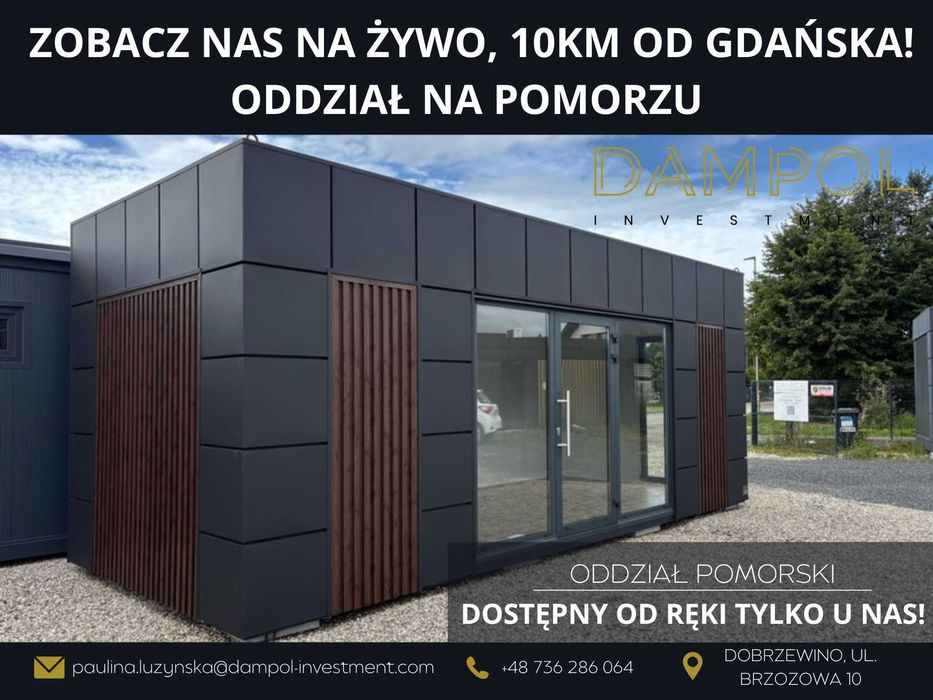 Nowoczesny pawilon biurowy 7X3/21m2/Biuro/sklep/mobilny/domek