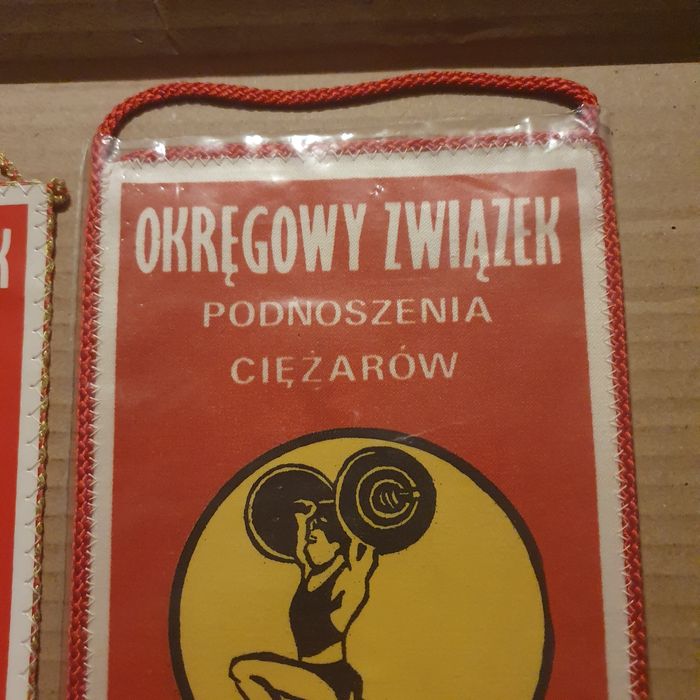 Komplet proporczyków podnoszenie ciężarów Lublin(OK)