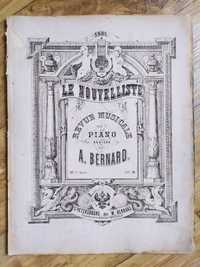 Музыкальный журнал для фортепиано Нувеллист Le Nouvelliste № XII, 1881