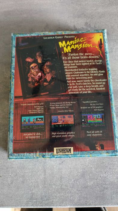 Maniac Mansion PC Big Box LRG Nowy/Folia