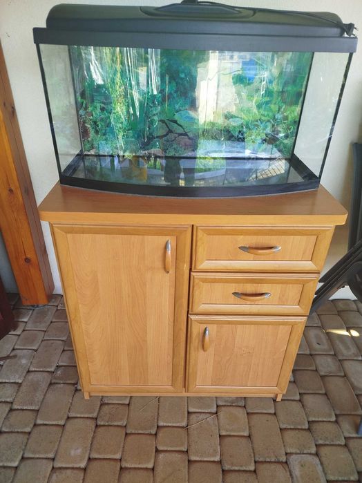 Akwarium 112.l panoramiczne kompletne