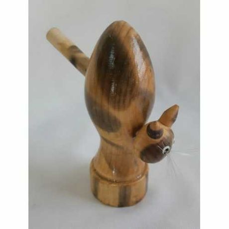 Сувенир деревянный свисток Кот