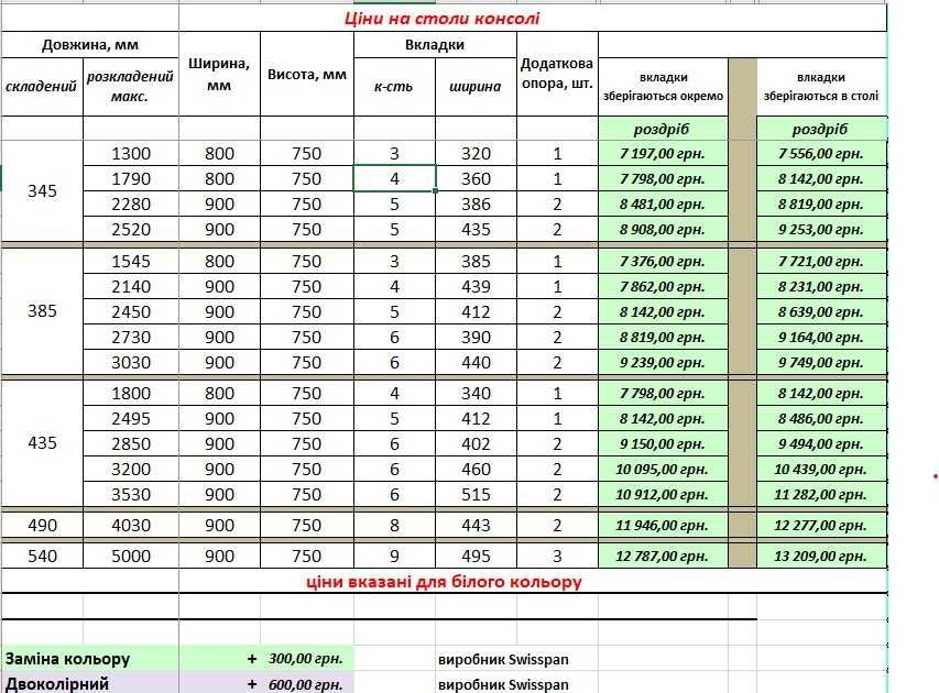 Стіл розкладний трансформер