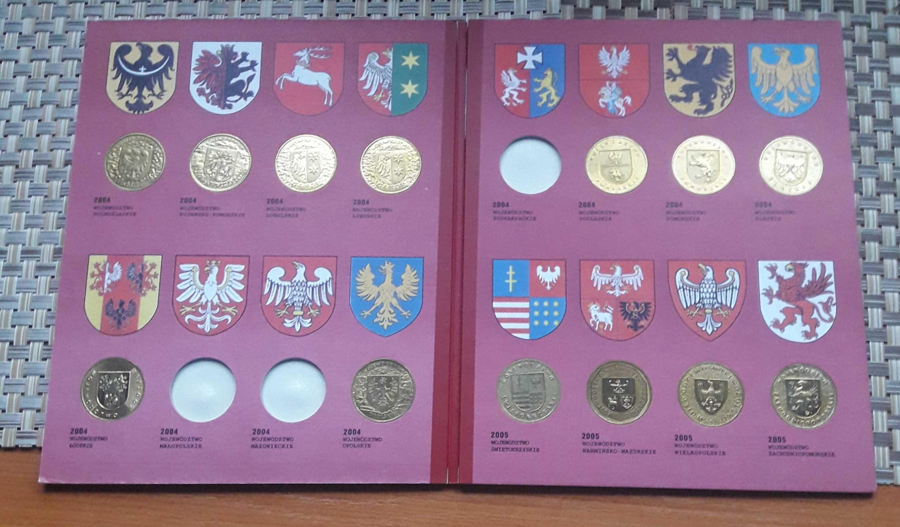 monety 2zł ng Polskie herby województw