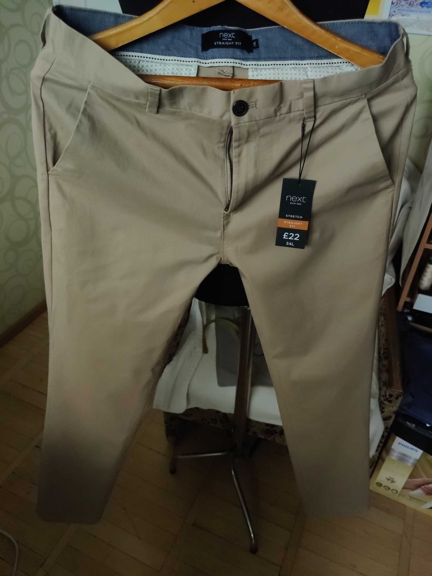 Джинсы (chino Next jeans Англия W34 stretch.