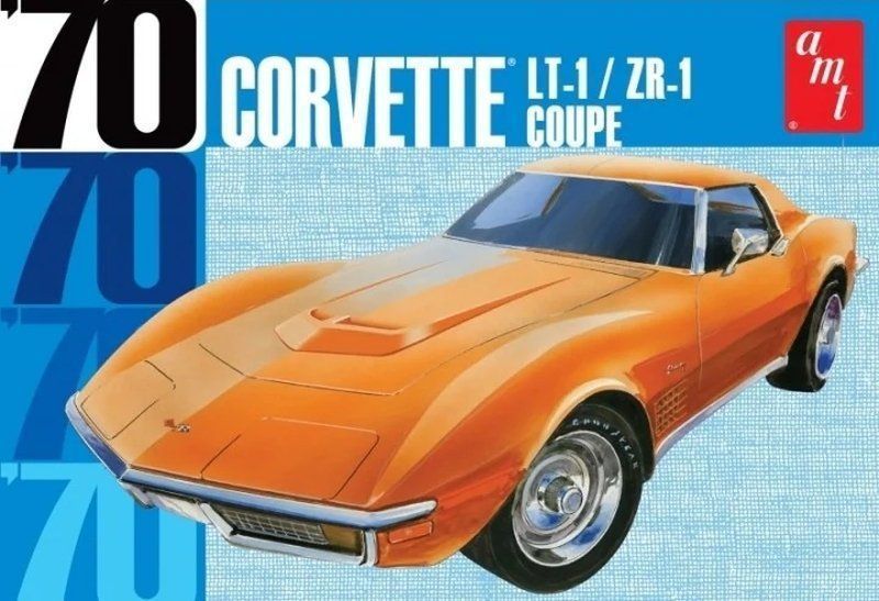 AMT 1097 Chevy Corvette 1970 Coupe 1:25  model do sklejania