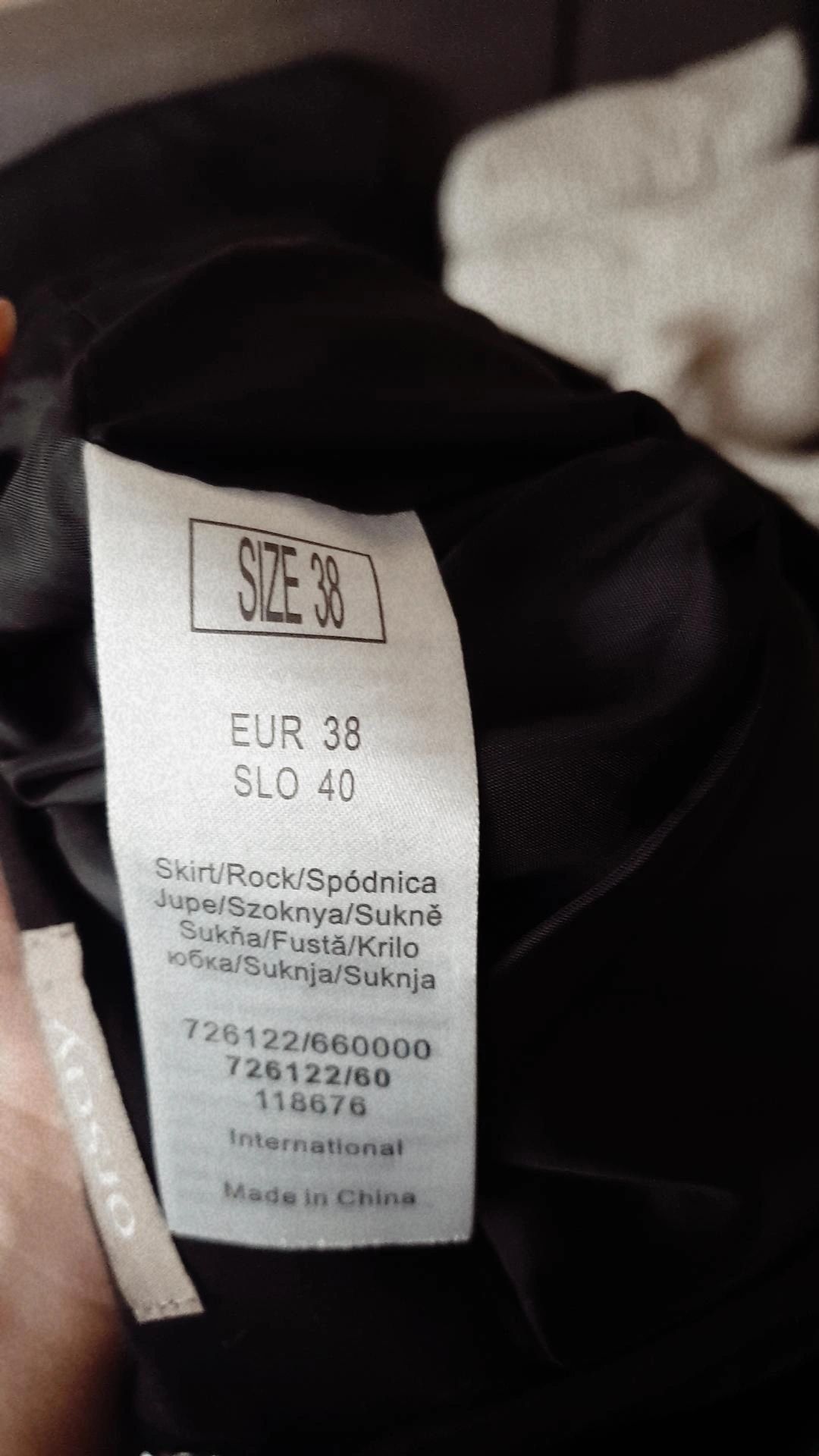 Nowa spódnica Orsay 38 M czarna eko skóra mini hit wyprzedaż glamour