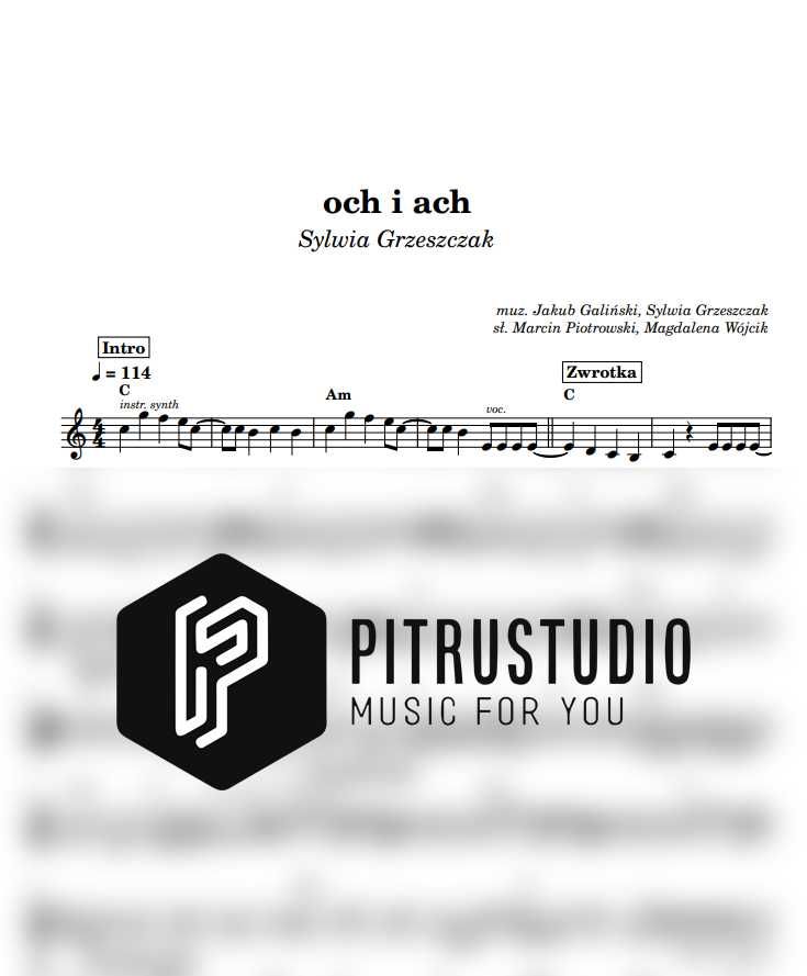 Nuty na keyboard, pianino, akordeon, saksofon i inne instrumenty