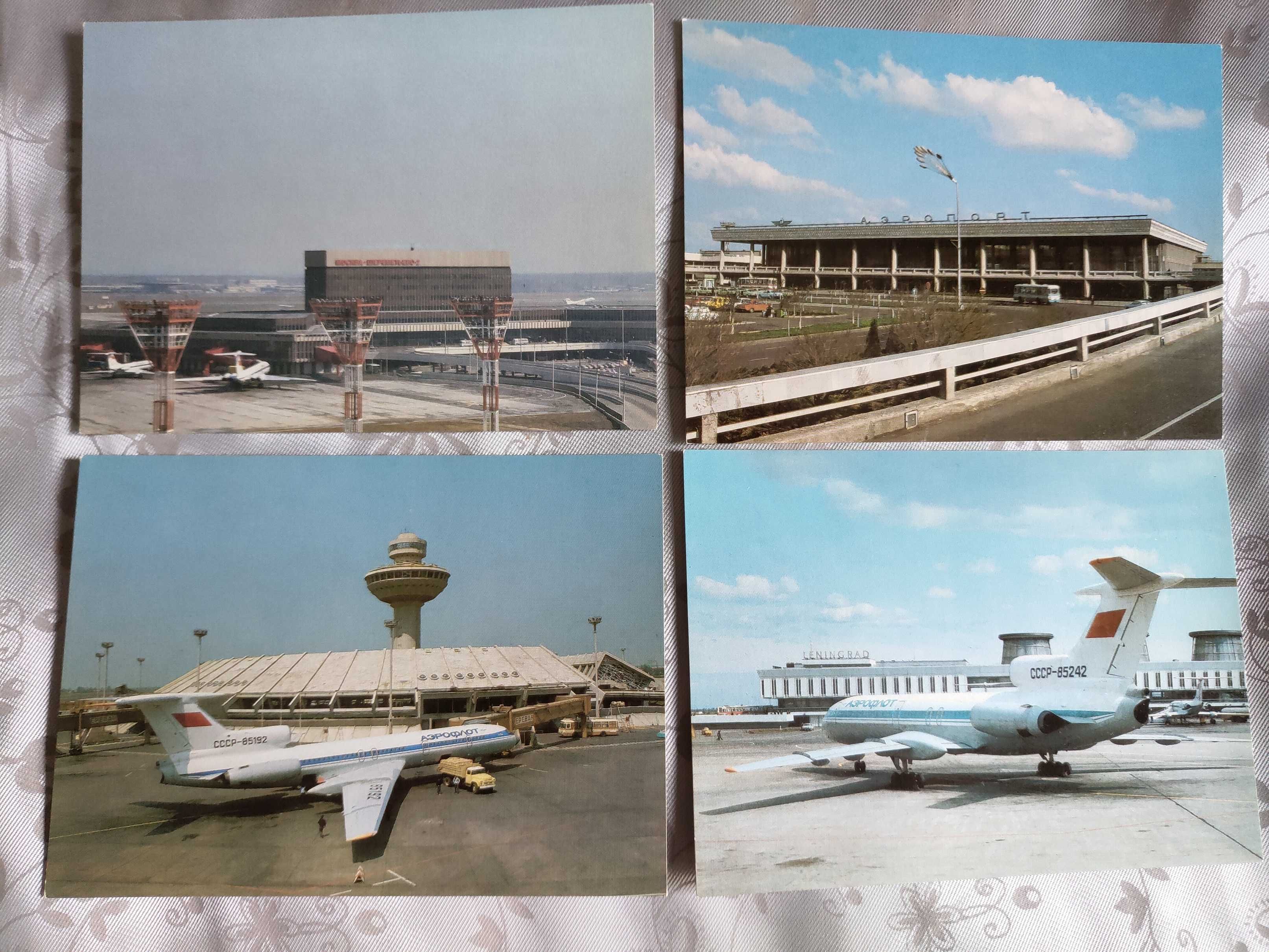 Открытки воздушного судна Аэропорты ссср airports of the USSR самолёты