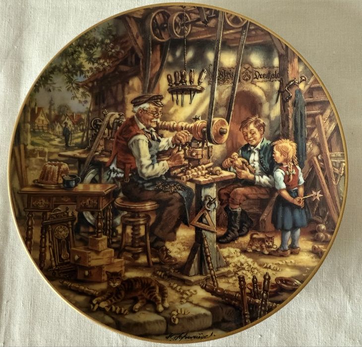 Вінтаж: колекція настінних тарілок .