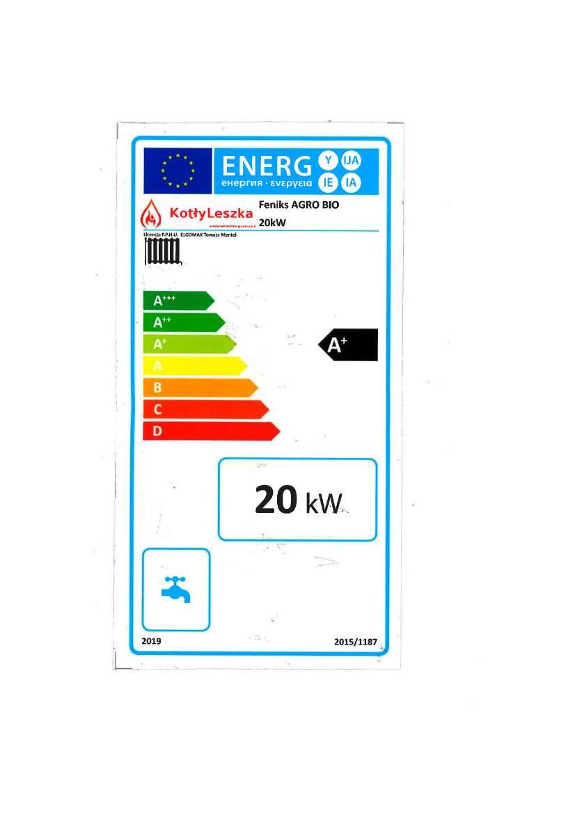 kocioł, piece 5 klasa AGRO BIO 20kW pellet, drewno