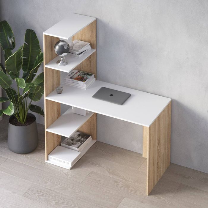 Стіл з полицями ліворуч