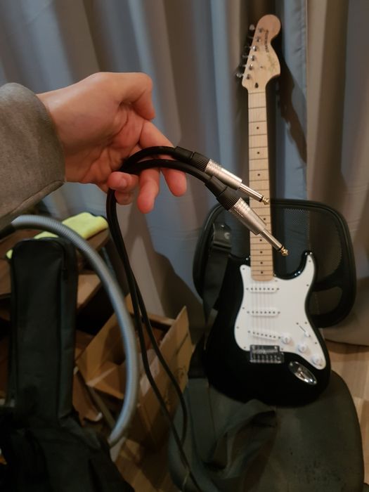 СРОЧНО Fender Squier Affinity MN BLACK НАБОР + ЧЕХОЛ