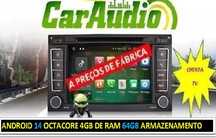 Auto-rádio 2 din android 14 para VW Touareg T5 OctaCore