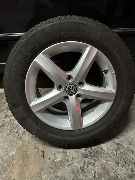 Koła zimowe felgi 16 cali 5x112 vw passat b7 b8 215/60r16 continental
