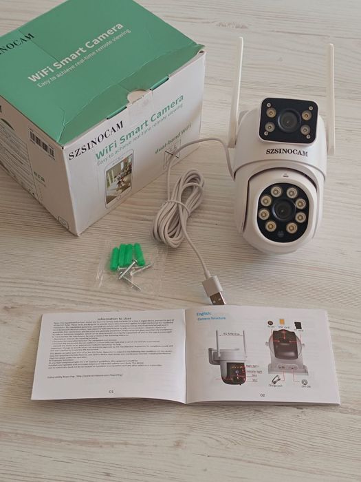 Двооб'єктивна камера 4G (сім карта) відеоспостереження