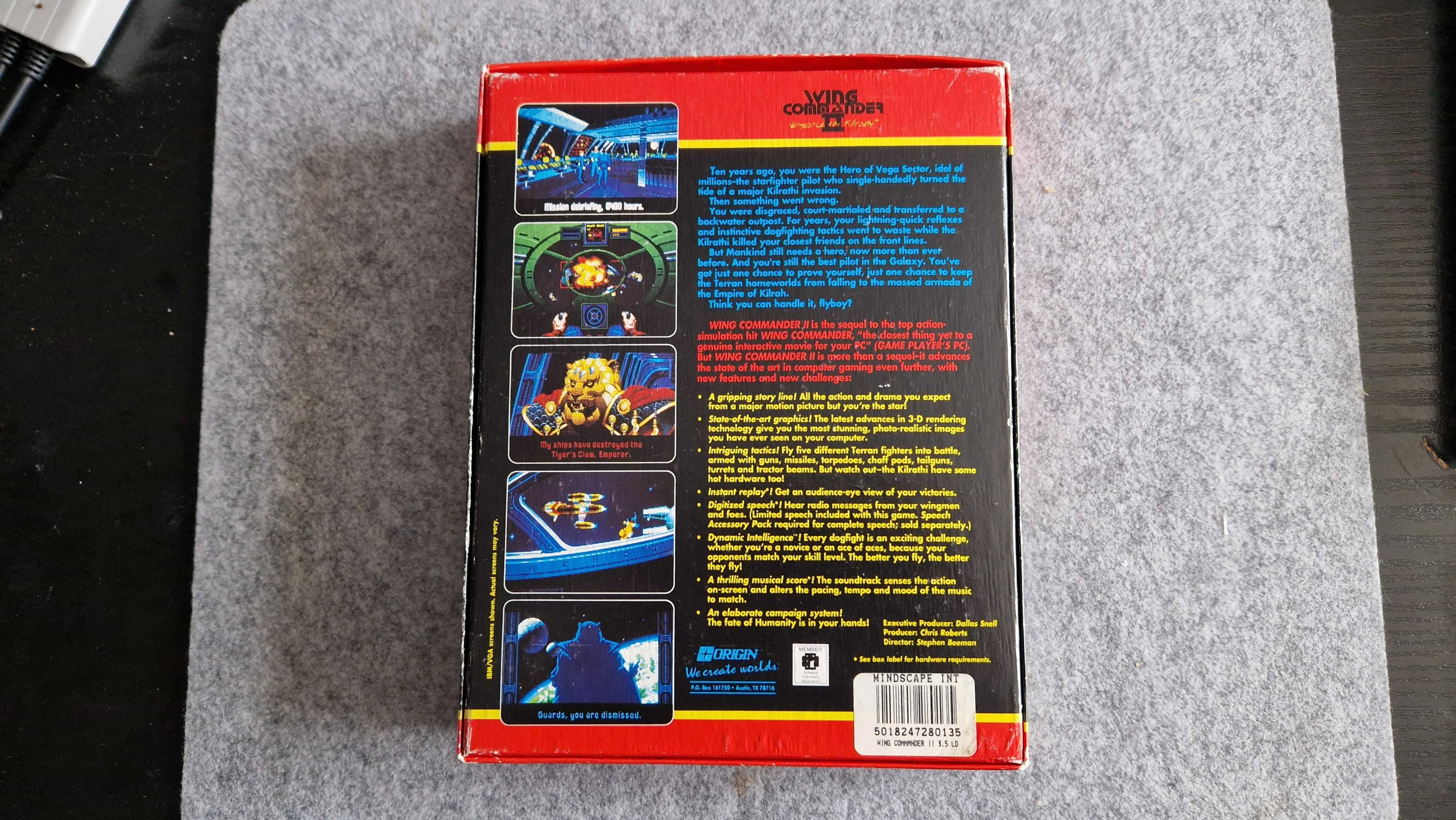 PC box Wing commander II vengeance of the Kilrathi