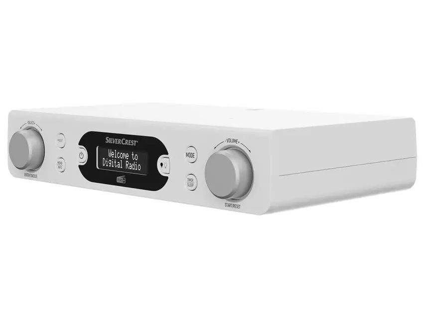 Портативне FM-радіо, кухонний радіоприймач SilverCrest SKR 3W D4 White