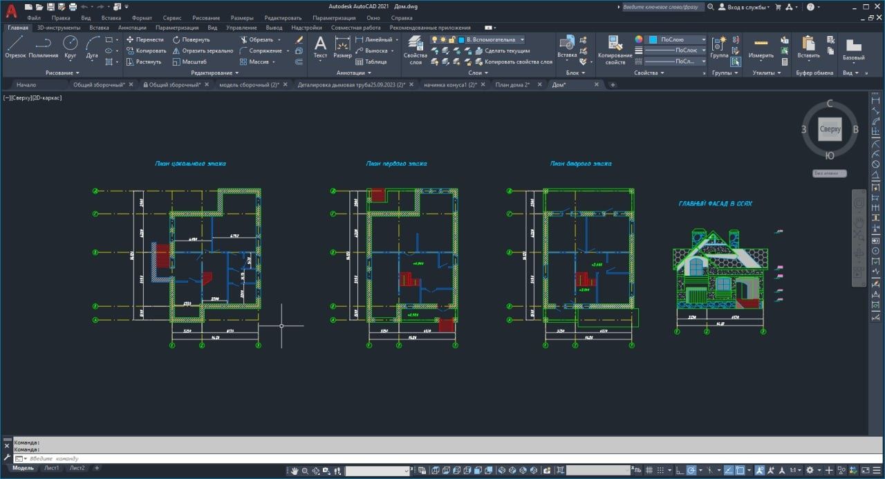 Чертежи от руки или AutoCAD, не дорого.