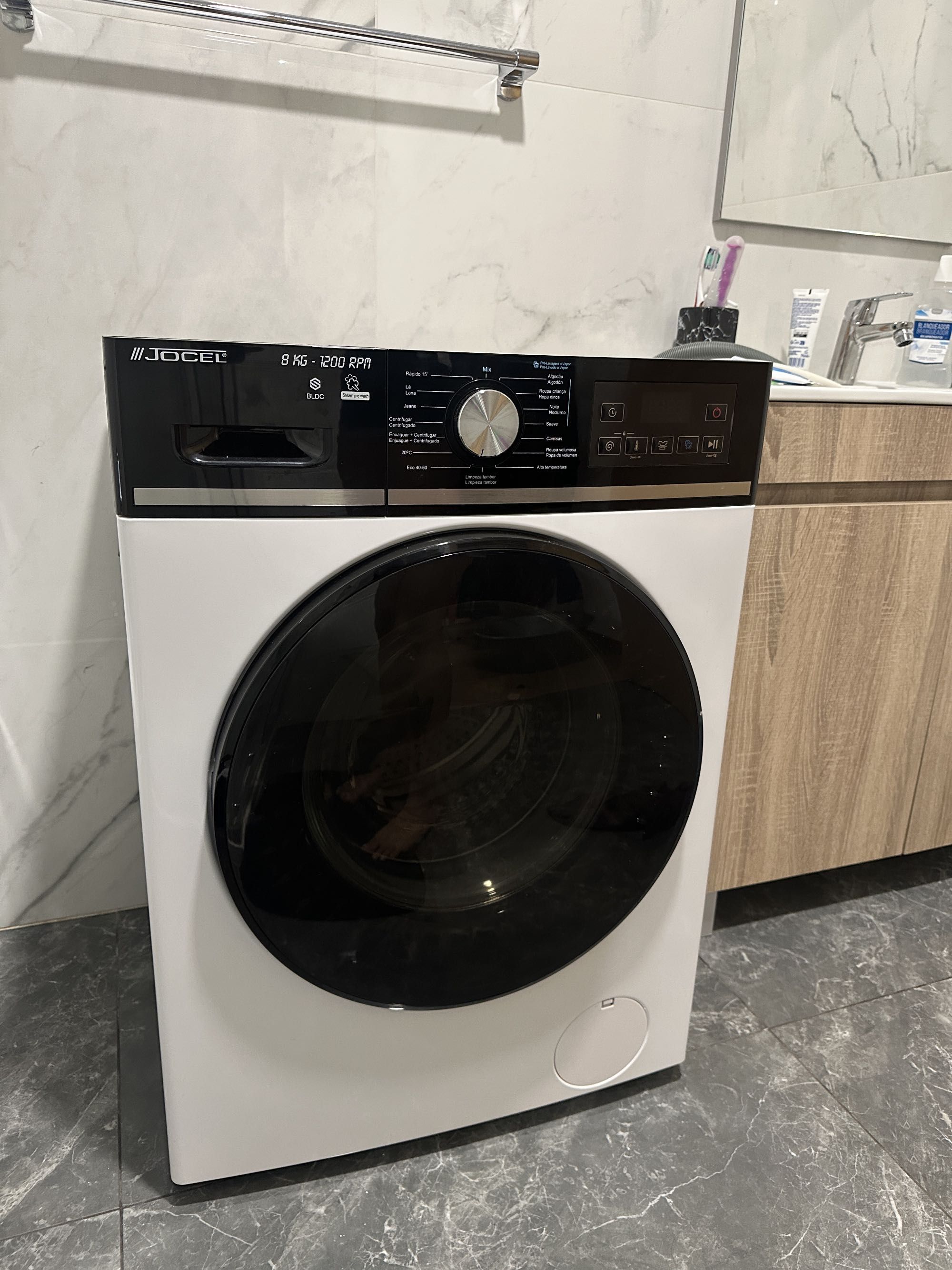 Máquina de lavar roupa  8kg 1200RPM (branco) - JOCEL