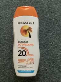 nowa emulsja do opalania wodoodporna Kolastyna SPF 20 200 ml