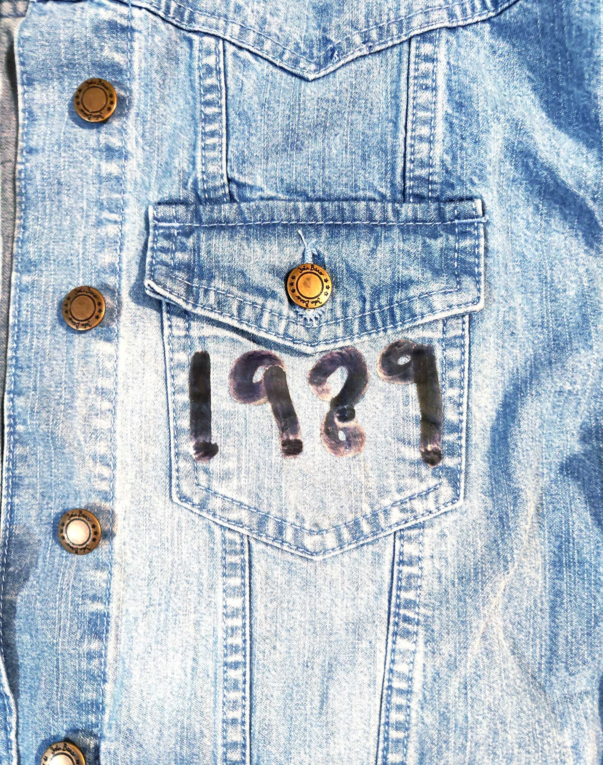 Kurtka jeansowa z przetarciami Taylor Swift 1989 Taylor's version