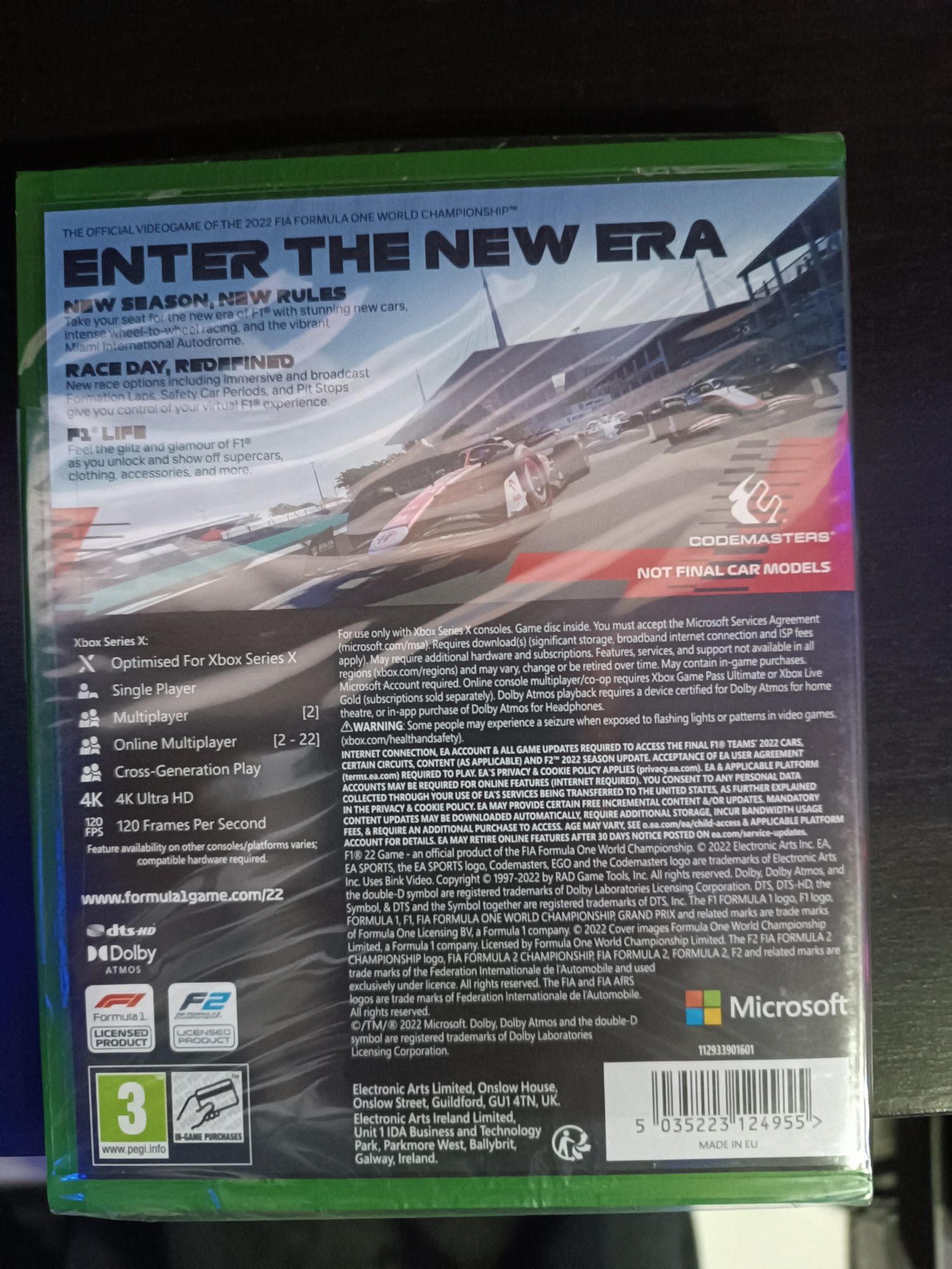 F1 2022 XBOX X embalado