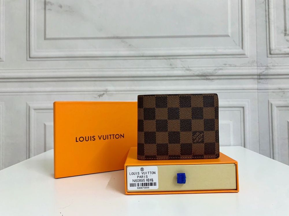 Portfel LOUIS VUTTON + pudełko gratis, szachownica