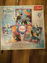Puzzle Trefl Frozen Kraina Lodu 4+ 3 w1