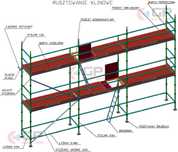 Rusztowanie Klinowe - do murowania i elewacji 45 m2 pu