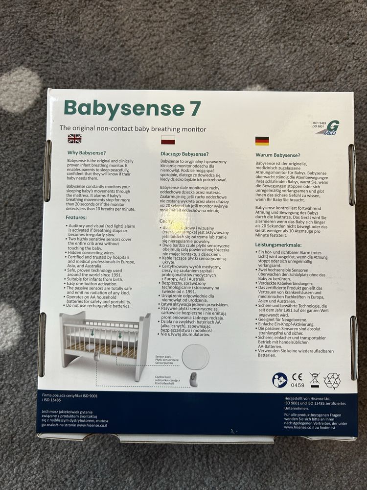 Baby Sense 7 monitor oddechu