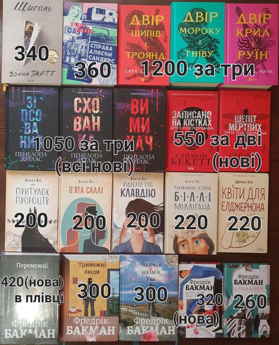 100 книг в  5-тьох фото!