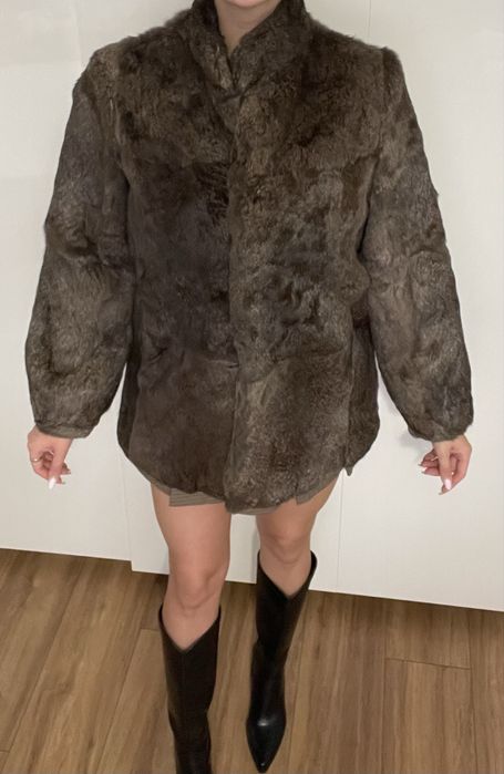 Futro lis. Taupe kolod