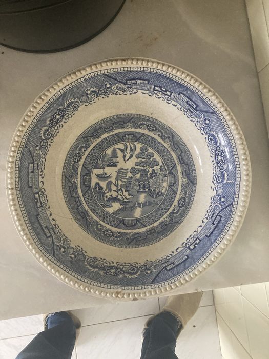 Grande Prato em Faiança Antiga